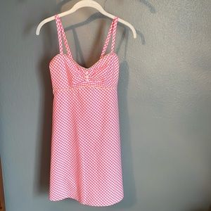 Lilly Pulitzer gingham check cotton chemise, size Small.